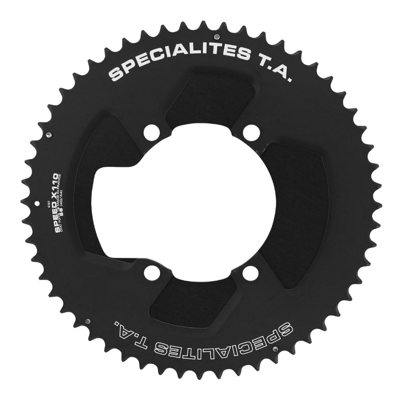 Plateau route TA 4 br. 110 mm extérieur noir 11 v – 56 dents