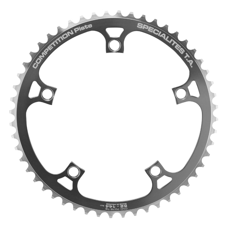 Plateau piste TA 5 br. 144 mm argent chaîne 1/8" – 52 dents