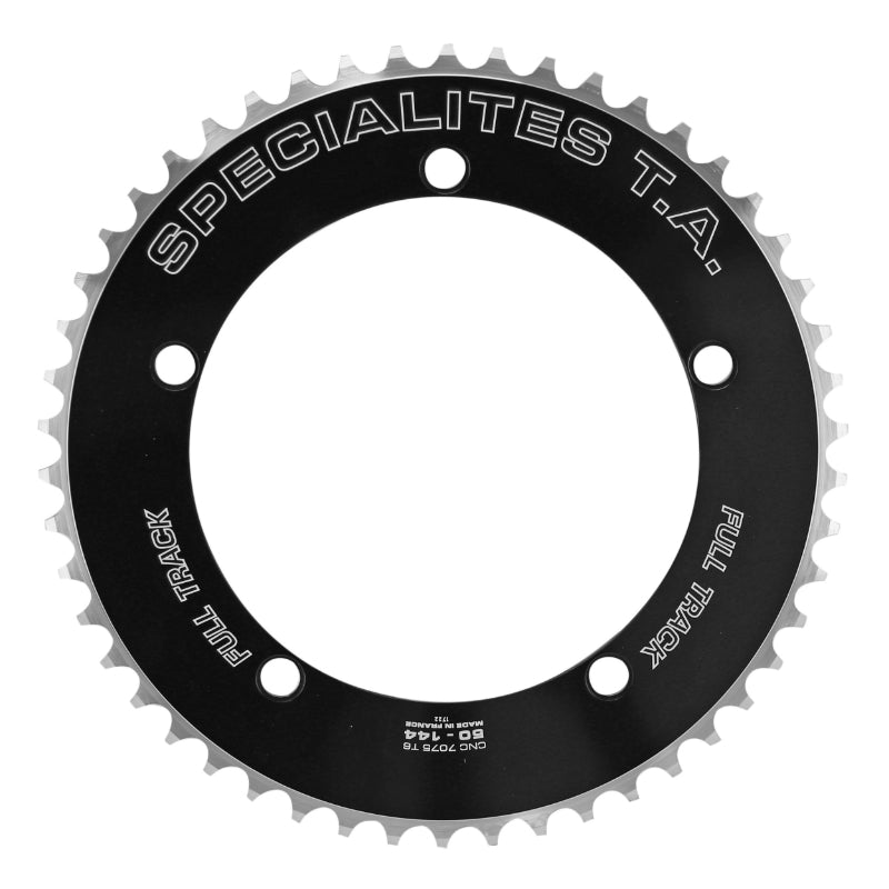 Plateau piste TA Full Track 5 br. 144 mm noir chaîne 1/8" – 50 dents