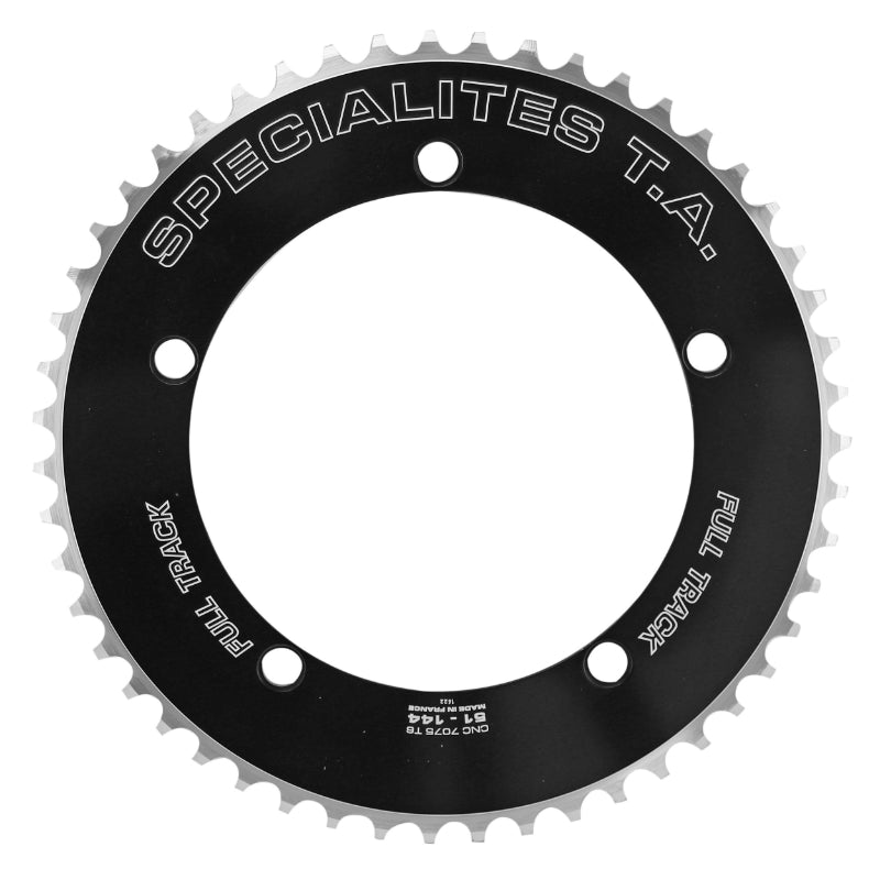 Plateau piste TA Full Track 5 br. 144 mm noir chaîne 1/8" – 51 dents