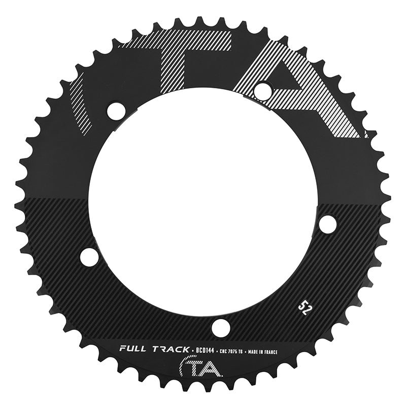 Plateau piste TA Full Track 5 br. 144 mm noir chaîne 1/8" – 52 dents