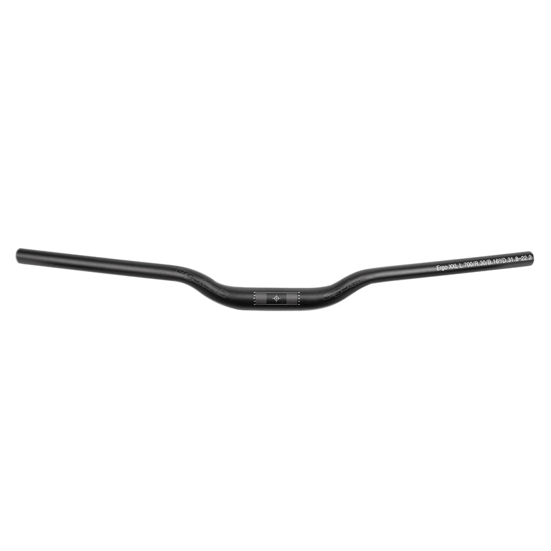 Cintre VTT demi-relevé Ergotec Handlebar Ergo alu noir 31,8 mm rise 30 mm – XS – 600 mm