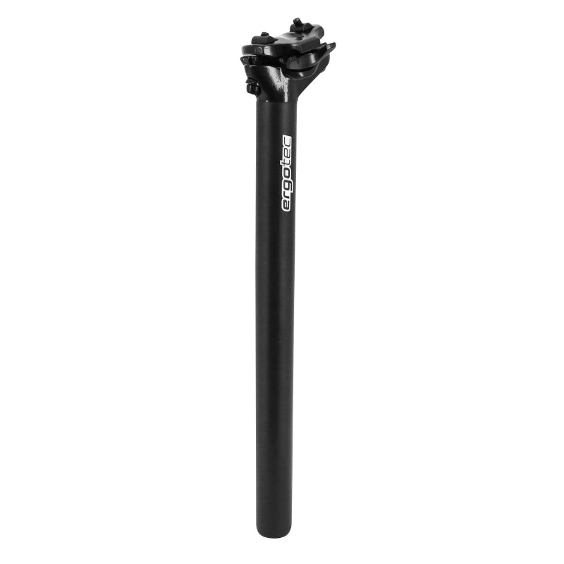 Tige de selle Ergotec Atar alu noir 350 mm recul 15 mm – 27,2 mm