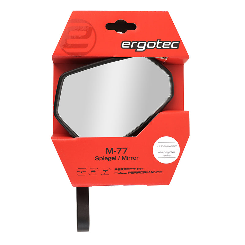 Rétroviseur gauche ou droit Ergotec M-77 plastique-alu noir – vue 4