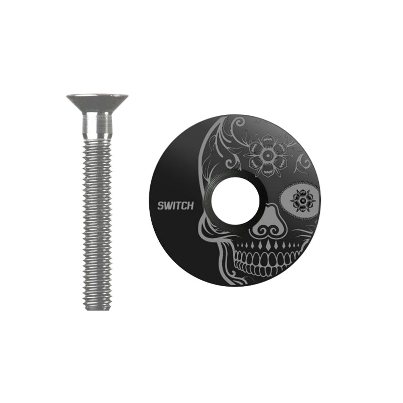 Capot de jeu de direction Switch Skull – Noir-gris