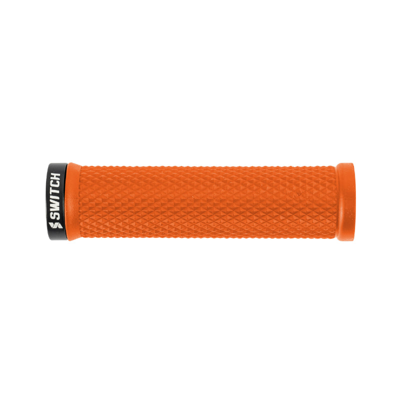 Poignées VTT Switch Flow Lock-On (paire) – Orange fluo