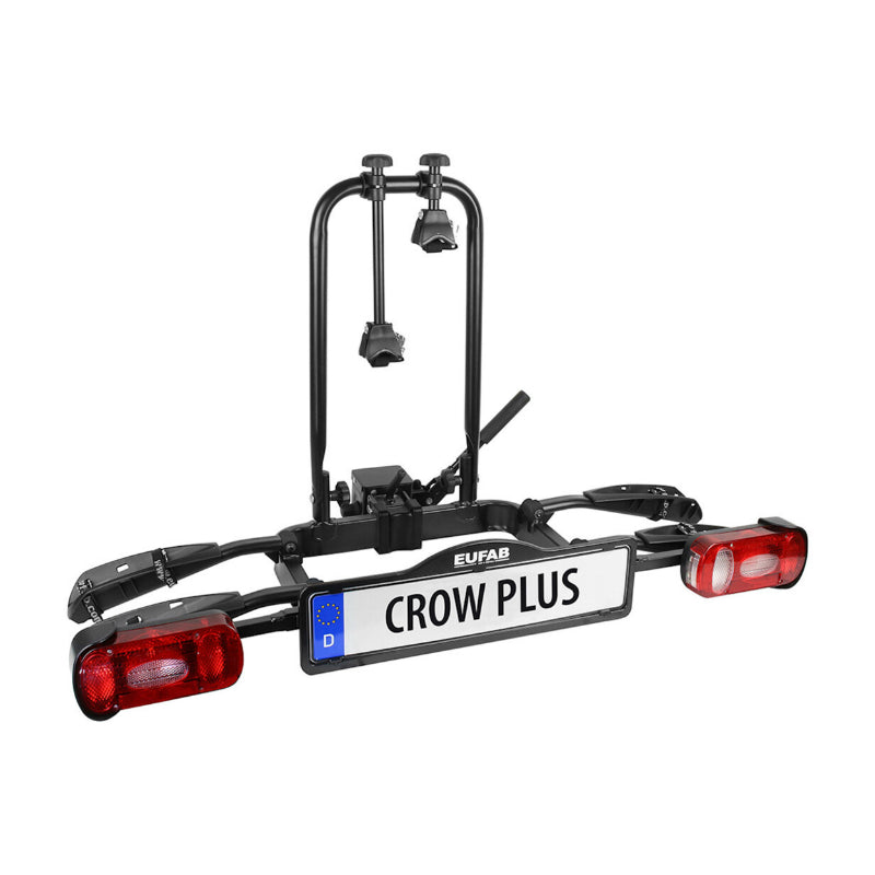 Porte-vélos plateforme Eufab Crow Plus inclinable 2 vélos VAE – vue 3