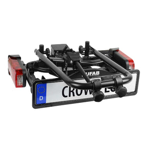 Porte-vélos plateforme Eufab Crow Plus inclinable 2 vélos VAE