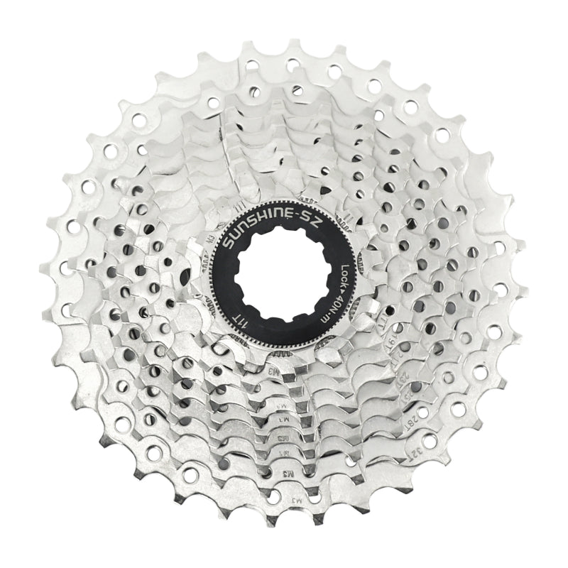 Cassette route 11 vitesses P2R 11-32 argent compatible Shimano et SRAM