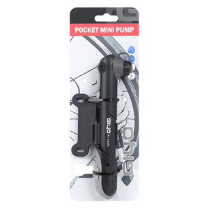 Mini pompe Giyo GP télescopique noire 8 bars 177 mm