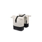 Sacoche double Cove 28-32 L BASIL – MIK / Blanc cassé/noir