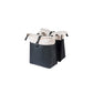 Sacoche double Vive 28-35 L BASIL – Crochets standard / Blanc cassé/noir