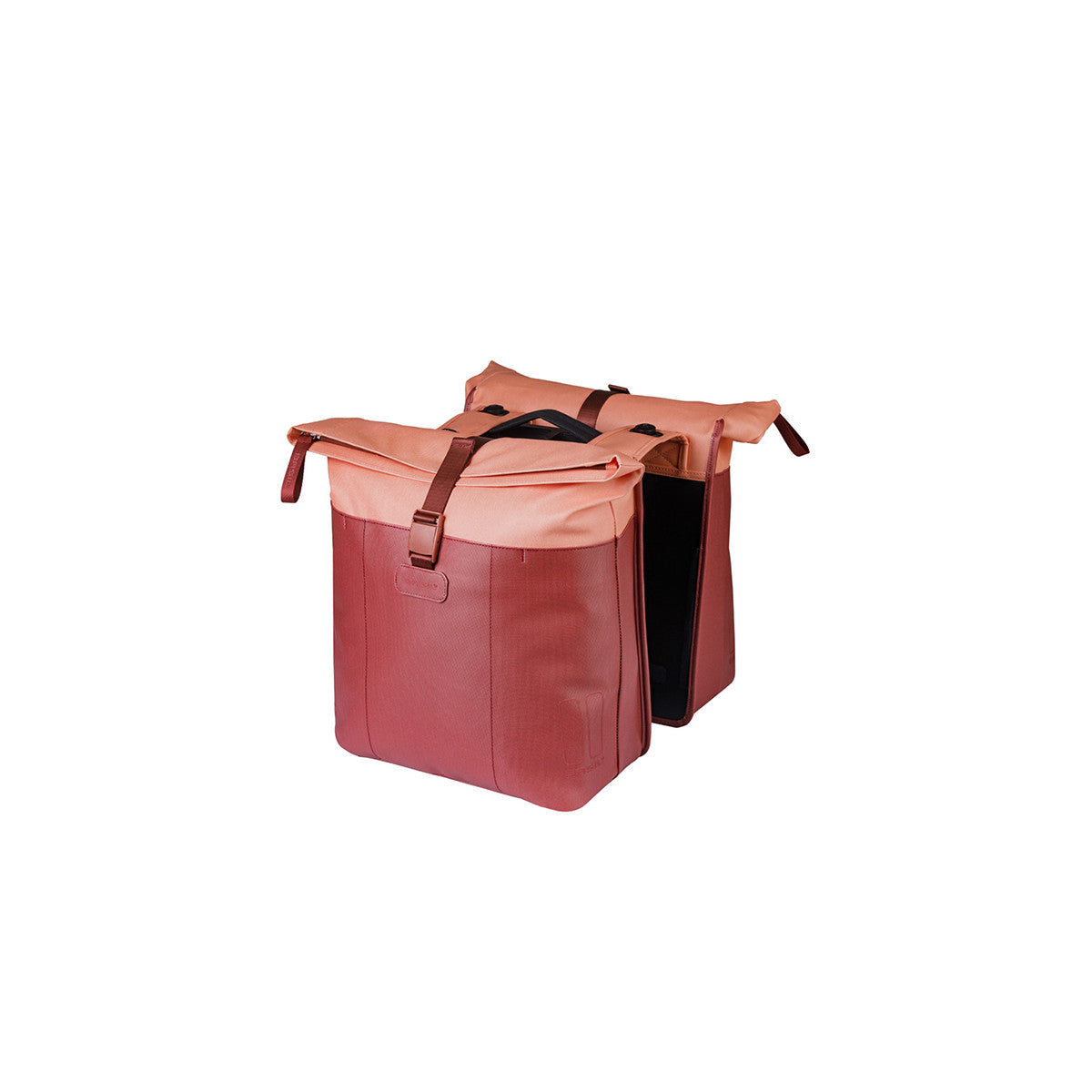 Sacoche double Vive 28-35 L BASIL – MIK / Bordeaux/rosé