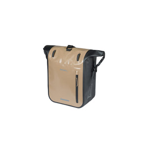 Sacoche arrière imperméable Rivo MIK Hooks BASIL – M – 12-15 L / Sable/noir