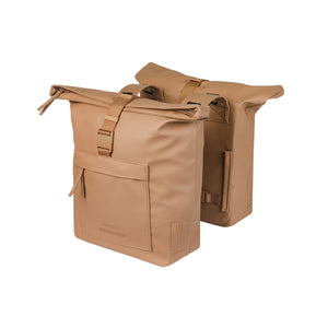 Sacoche double Brooklyn 41 L BASIL – Crochets standard / Sable