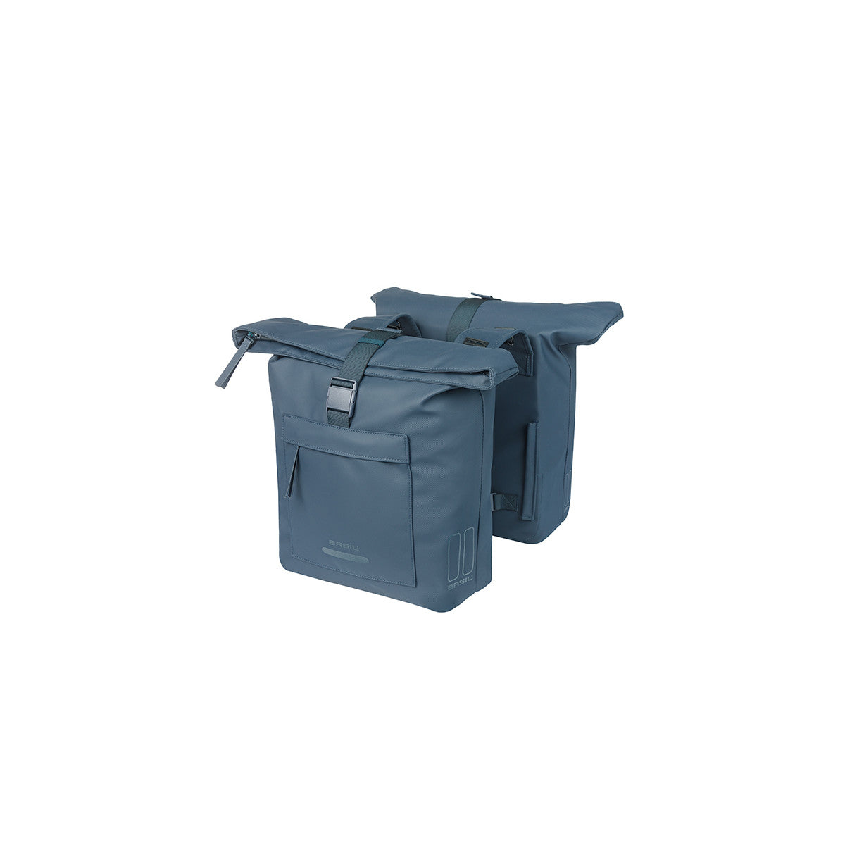 Sacoche double Brooklyn 41 L BASIL – Crochets standard / Bleu marine