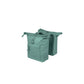 Sacoche double Brooklyn 41 L BASIL – Crochets standard / Vert argenté