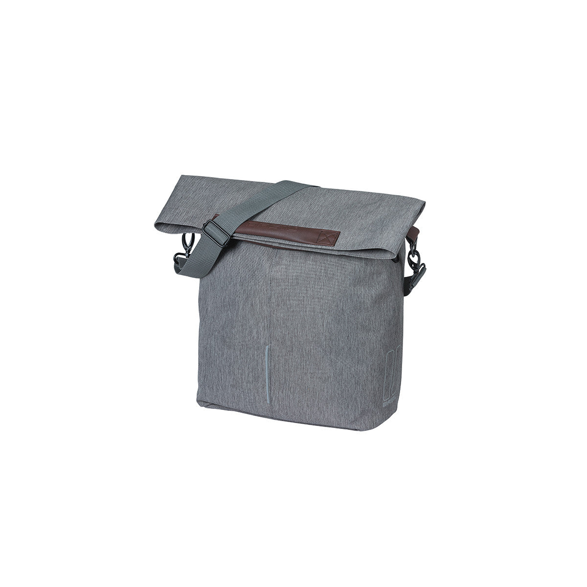 Sacoche arrière City 14-16 L BASIL – MIK Hooks / Gris chiné