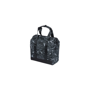 Sacoche arrière Grand Shopper MIK Hooks 23 L BASIL – Motif fleurs