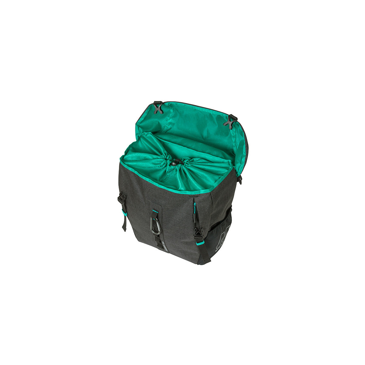 Sacoche arrière Discovery 365D MIK Hooks noir chiné BASIL