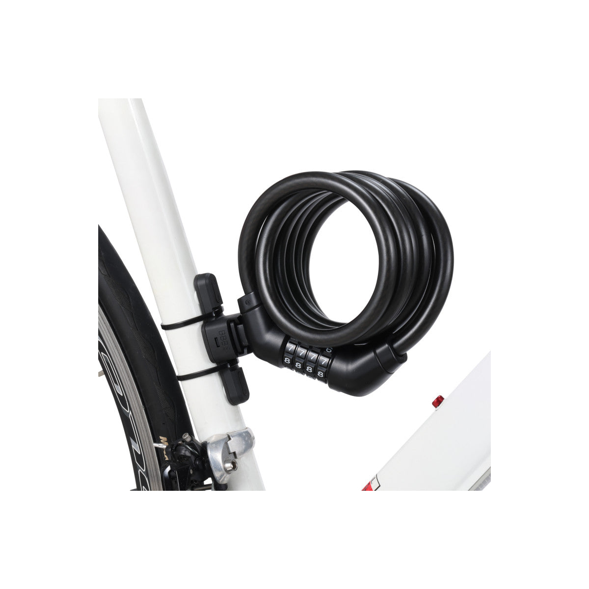 Antivol cable CodeGuard, 12mm x 180cm, avec support BBB
