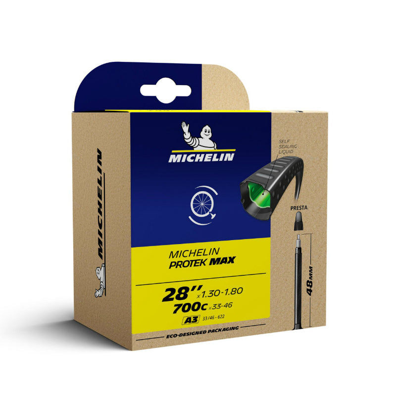 Chambre à air 700 x 33-46 Michelin Protek Max avec préventif, valve Presta 40 mm