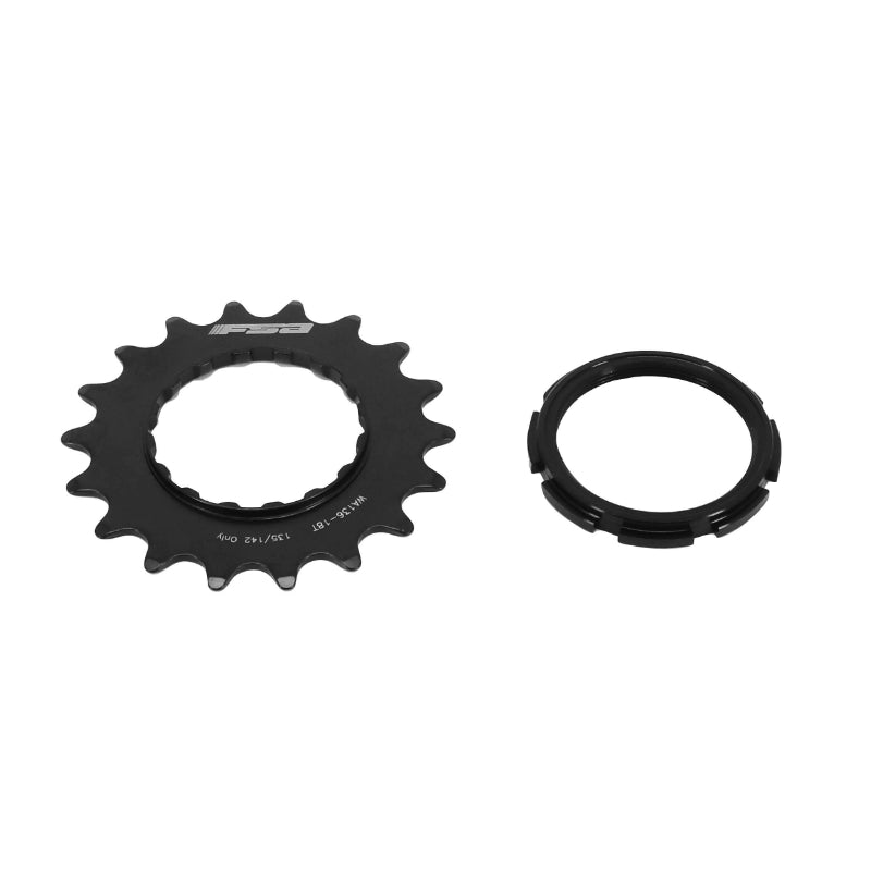Pignon FSA compatible Bosch 18 dents noir avec déport 2,5 mm