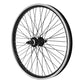 Roue arrière BMX 20" noire moyeu flip-flop 48 rayons – vue 4