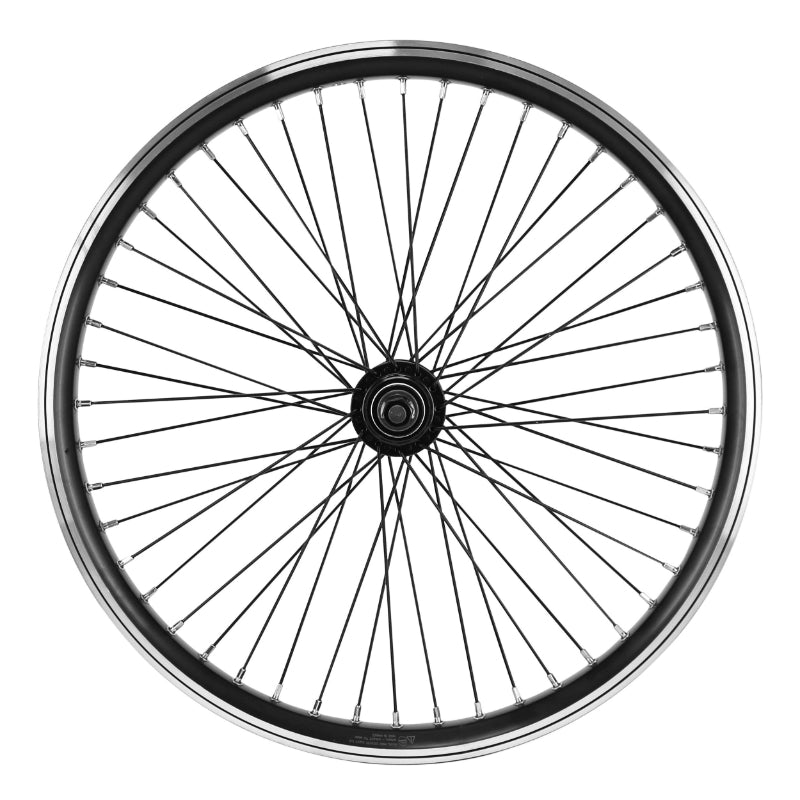 Roue arrière BMX 20" noire moyeu flip-flop 48 rayons – vue 3