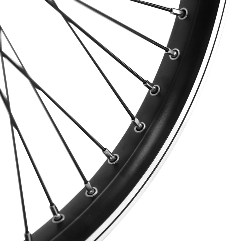 Roue arrière BMX 20" noire moyeu flip-flop 48 rayons – vue 2
