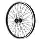 Roue avant BMX 20" noire axe 3/8" 48 rayons – vue 4