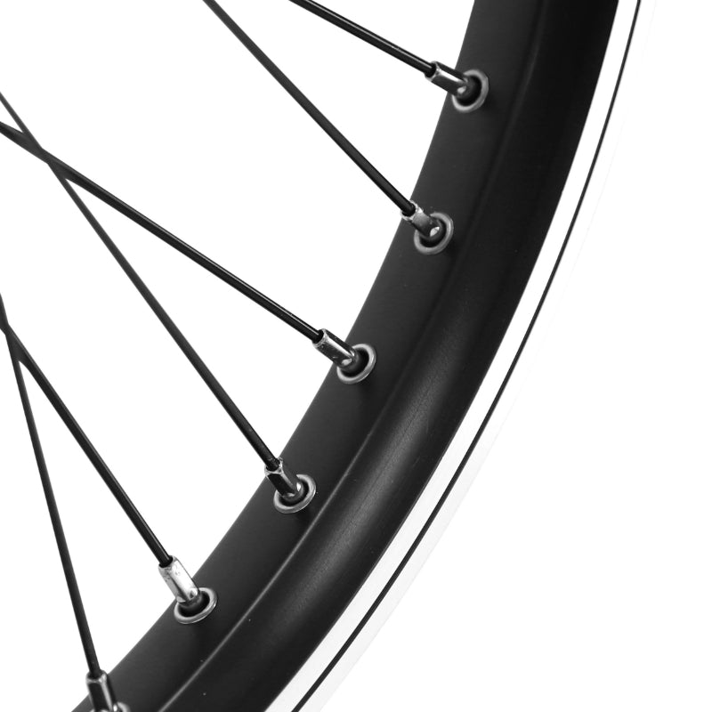 Roue avant BMX 20" noire axe 3/8" 48 rayons – vue 2