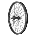 Roue avant BMX 20" noire axe 14 mm 48 rayons