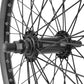 Roue avant BMX 20" noire axe 14 mm 48 rayons – vue 3