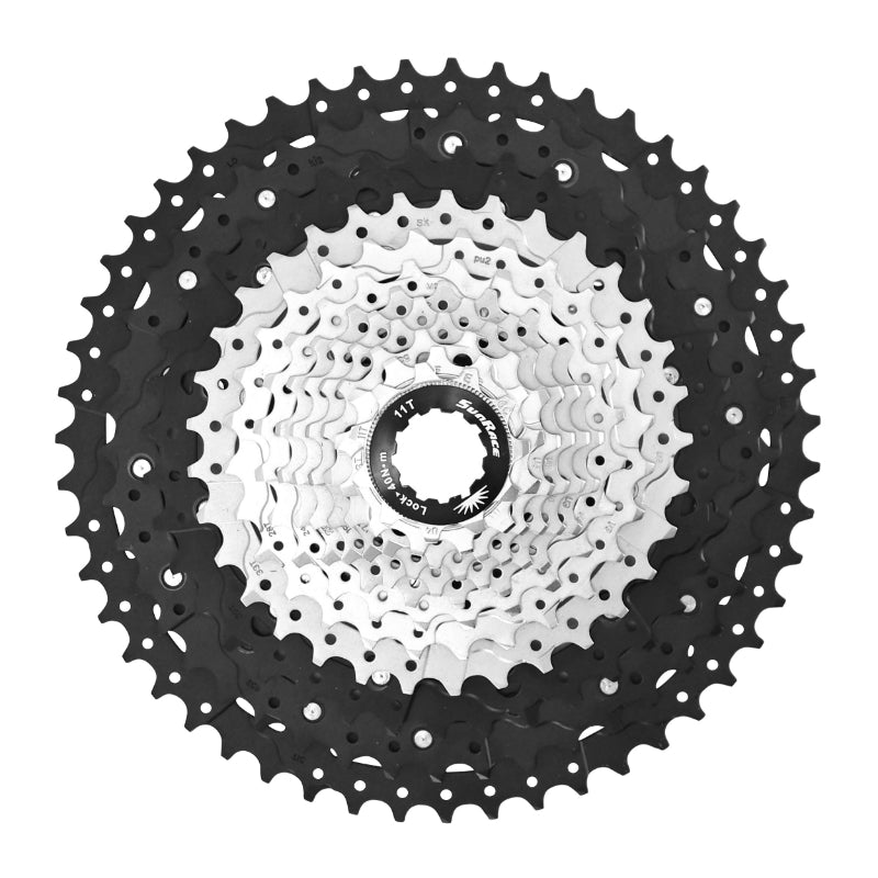 Cassette Sunrace MZ603 12 vitesses 11-51 VTT argent compatible Shimano – vue 2