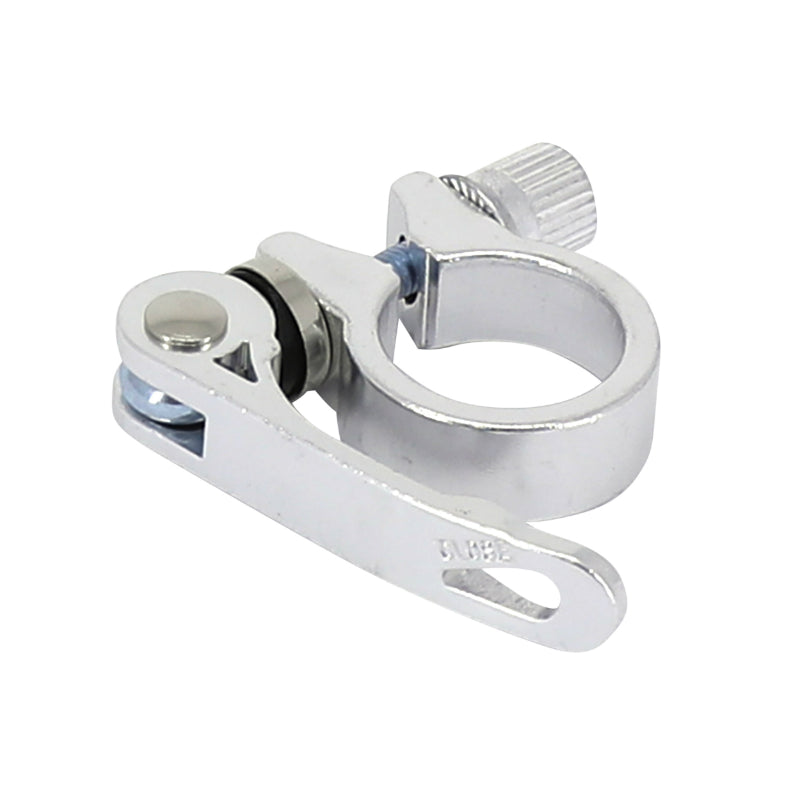 Collier de selle rapide alu argent Ø 28,6 mm