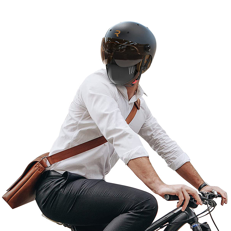 Casque urbain Revoe Premium écran réglable – Noir mat 55-56