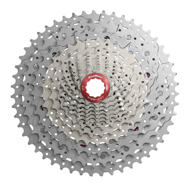 Cassette Sunrace MZ903 12 vitesses 11-51 VTT argent compatible Shimano – vue 2