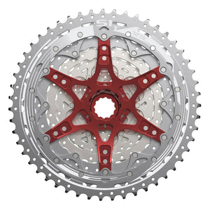Cassette Sunrace MZ903 12 vitesses 11-51 VTT argent compatible Shimano