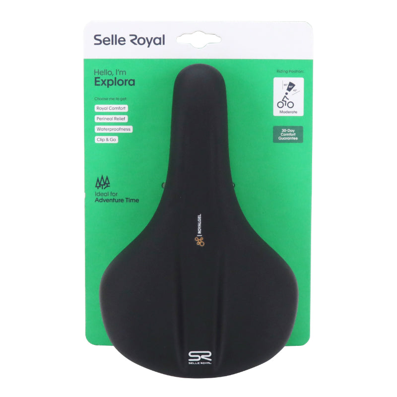 Selle Selle Royal Explora gel Moderate noire 273 x 171 mm