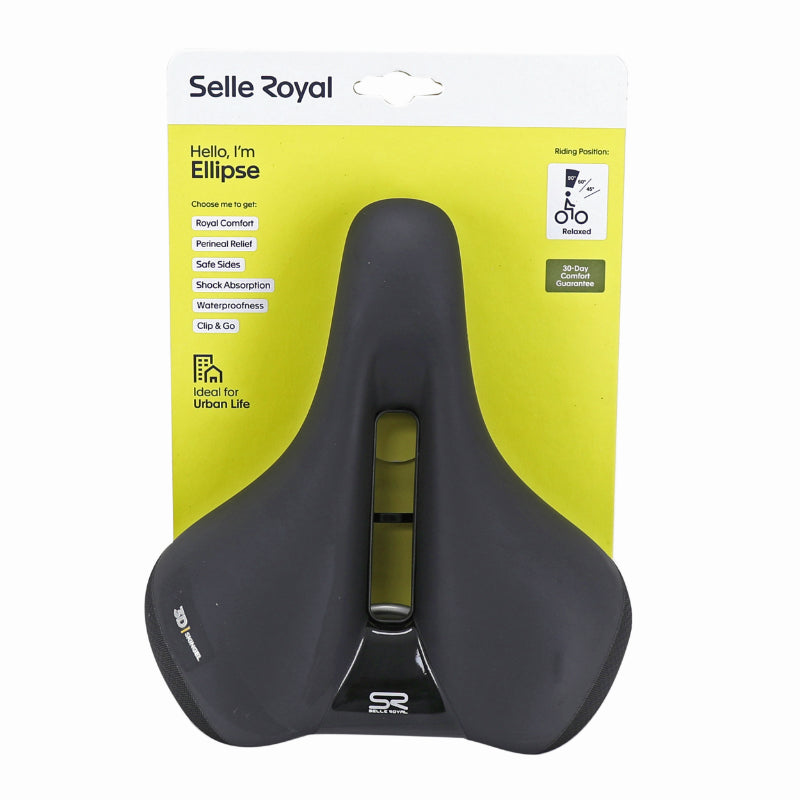 Selle Selle Royal Ellipse avec trou central noire – Relaxed