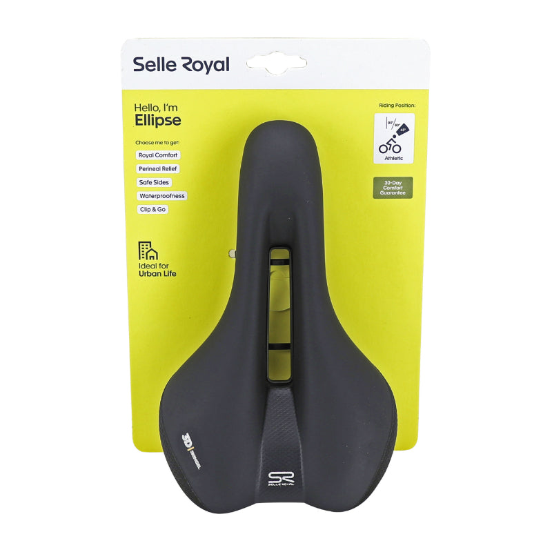 Selle Selle Royal Ellipse avec trou central noire – Athletic