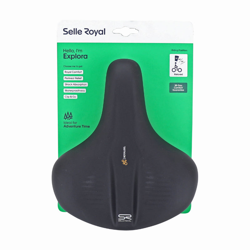 Selle Selle Royal Explora gel Relaxed noire 253 x 218 mm