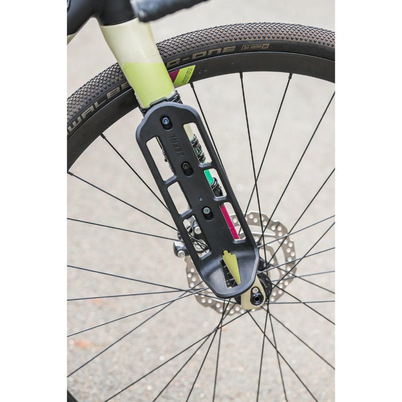 Sacoche de fourche Zefal Z Adventure Fork Pack 6 L rouge avec support – vue 9