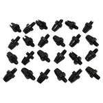 Vis de réglage de câble M10 alu noires fendues (lot de 25)