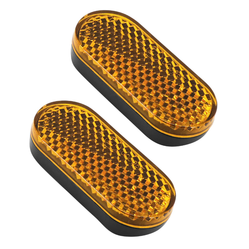 Catadioptres adhésifs orange latéraux 50 x 22 mm (paire) – vue 3