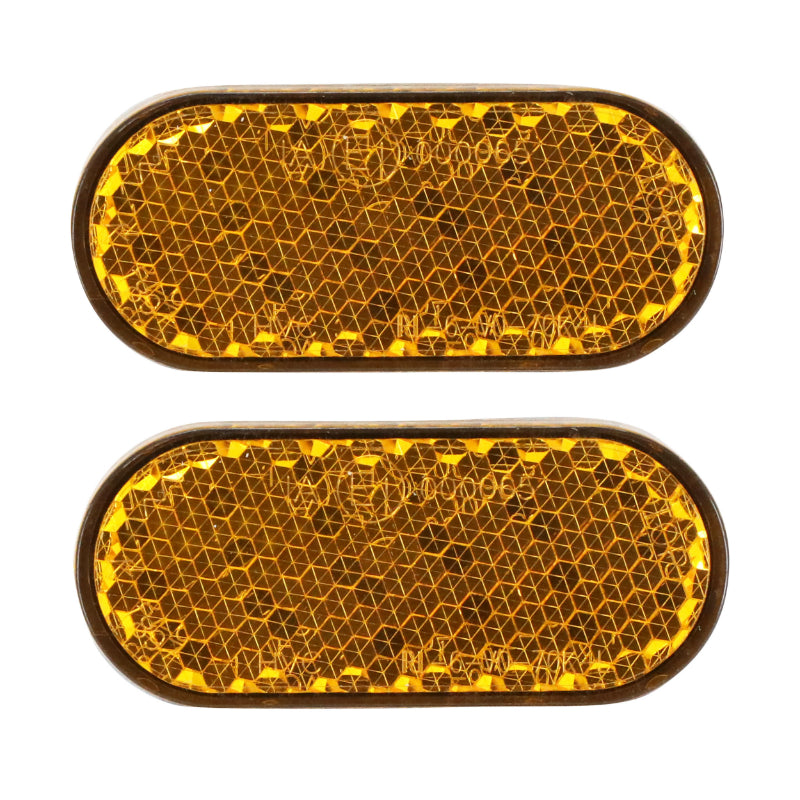 Catadioptres adhésifs orange latéraux 50 x 22 mm (paire) – vue 2