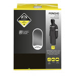 Poncho de pluie adulte P2R imperméable avec capuche – Noir S