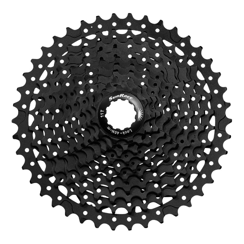 Cassette VTT-gravel Sunrace MS8 11 vitesses compatible Shimano – 11-42 Noir