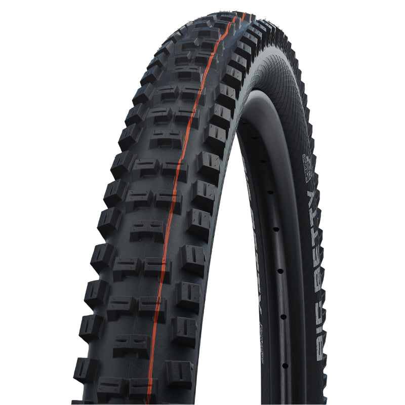 Pneu VTT gravity-VAE Schwalbe Big Betty Addix Super Trail Enduro noir tringle souple tubeless ready – 29 x 2,60 (65-622)